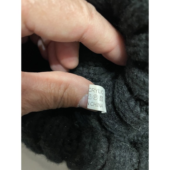 Furtalk Beanie Hat Cap Womens Black Knit Pompom Ski Wear Adult Casual Skiwear - Picture 5 of 5